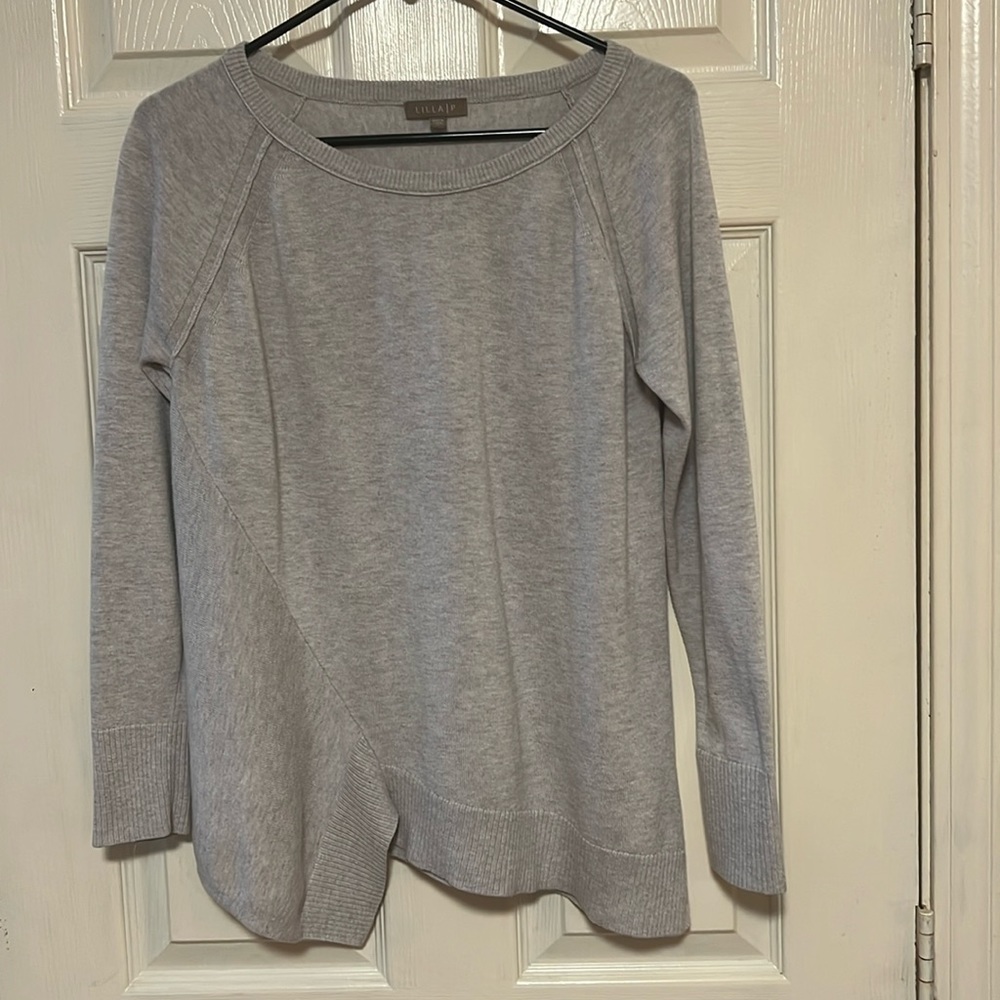 Lilla P beige long sleeve sweater Size Large